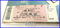 1974 Jimmy Buffett Signed A1A LP Album WithCOA & 2005 Concert Ticket Stub 1974 Jimmy Buffett Signed A1A LP Album WithCOA & 2005 Concert Ticket Stub