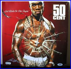 50 Cent Signed Get Rich or Die Tryin Autographed Vinyl Album PSA DNA