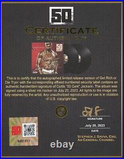 50 Cent Signed Get Rich or Die Tryin Autographed Vinyl Album PSA DNA