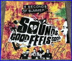 5 Seconds Of Summer Signed Autograph Sounds Good Feels Good Vinyl Album