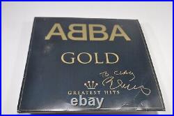 ABBA Gold Greatest Hits Bjorn Ulvaeus Autograph Signed LP Vinyl Album 2014 Rare