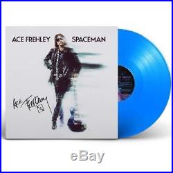 ACE FREHLEY of KISS Signed Album SPACEMAN BLUE VinyL LTD TO 500 withPOSTER Auto