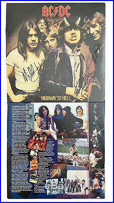 AC/DC BAND Original Signed Autographed HIGHWAY TO HELL Vinyl Album COA Certified
