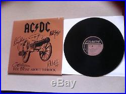 Ac/dc Signed For Those About To Rock Record Album Lp Vinyl Angus Malcolm Young