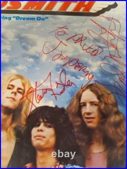 AEROSMITH Signed Record Album DREAM ON X4
