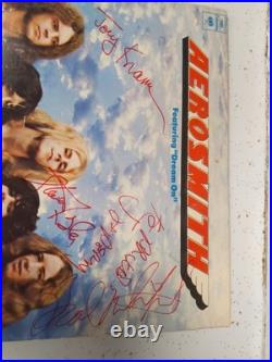 AEROSMITH Signed Record Album DREAM ON X4