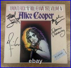 ALICE COOPER BAND signed vinyl album TORONTO ROCK N' ROLL REVIVAL COA