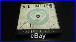 ALL TIME LOW Band Signed + Framed Future Hearts Vinyl Record Album