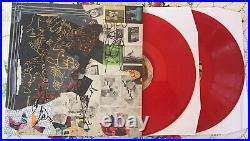 ANIMAL COLLECTIVE Band SIGNED TIME SKIFFS RED VINYL LP ALBUM AVEY TARE