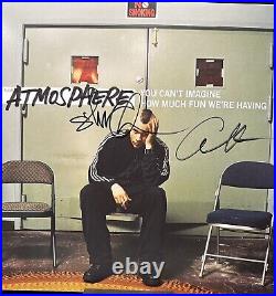 ATMOSPHERE You Can't Imagine FULLY SIGNED Vinyl Record Album. New