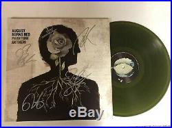 AUGUST BURNS RED AUTOGRAPH SIGNED VINYL ALBUM With EXACT SIGNING PROOF GUITAR PICK