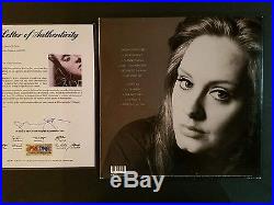 Authentic Adele Adkins Signed Autographed 21 Vinyl Record Album Psa/dna Loa Coa