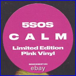 AUTOGRAPHED- 5 Seconds of Summer CALM Exclusive PINK Vinyl 5SOS LP 0718