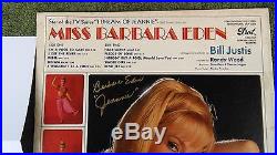 AUTOGRAPHED Miss Barbara Eden I Dream Of Jeannie 1967 Stereo LP Vinyl Album SGC