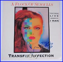A FLOCK OF SEAGULLS Signed Autograph Transfer Affection / I Ran Album Vinyl LP
