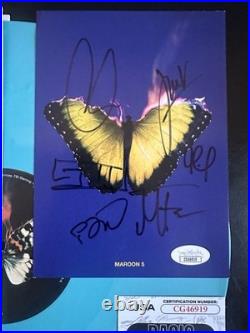 Adam Levine +5 Signed Maroon 5 Love Is Like Vinyl Record Album Bundle Jsa Coa