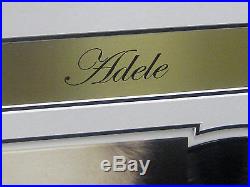 Adele Adkins Signed & Framed Vinyl 25 Album James Spence Jsa Letter # Z05924