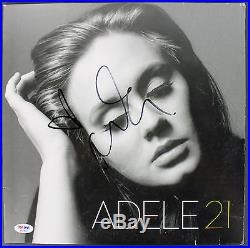 Adele Authentic Signed 21 Album Cover With Vinyl Autographed PSA/DNA #AA03892