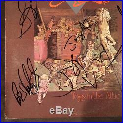 Aerosmith Complete Band Signed Toys In The Attic Vinyl Lp Record Album Flawless