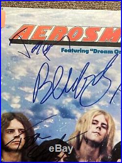 Aerosmith Featuring Dream On Band Signed Vinyl Lp Album