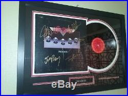 Aerosmith Rocks Framed 5X Signed Autographed Vinyl Record Album LP COA Tyler