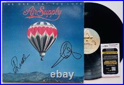 Air Supply Graham Russell Hitchcock Hand Signed Autograph Vinyl Album Lp Jsa Coa