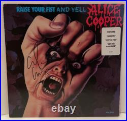 Alice Cooper Raise Your Fist and Yell Signed Autographed Vinyl Album Record Alice Cooper Raise Your Fist and Yell Signed Autographed Vinyl Album Record