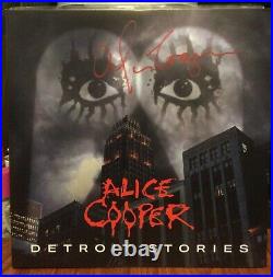 Alice Cooper Signed Detroit Stories Lp Vinyl Album Record