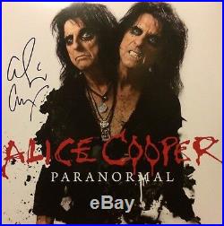 Alice Cooper Signed Paranormal Lp Album Vinyl +bonus CD +proof Photo Nyc 2/26/18