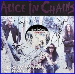 Alice In Chains (4) Signed Down In A Hole Album Cover With Vinyl BAS #A05090