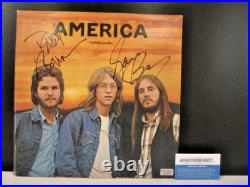 America-signed 2x- Homecoming 1972 Lp Vinyl-2nd Album-authenticated+hologram