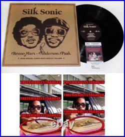 Anderson Paak signed SILK SONIC Vinyl Album EXACT PROOF b Bruno Mars JSA COA