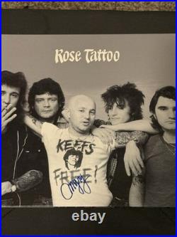 Angry Anderson Rose Tattoo Signed Vinyl Record Album LP Autographed Mad Max