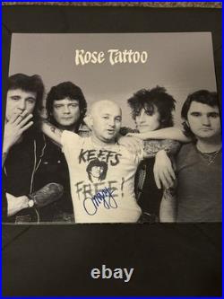 Angry Anderson Rose Tattoo Signed Vinyl Record Album LP Autographed Mad Max