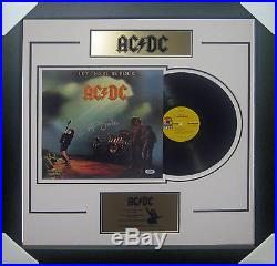 Angus Young Acdc Signed Let There Be Rock Vinyl Album Signed Framed Rare Psa Dna