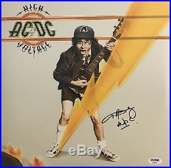 Angus Young Signed High Voltage Album Vinyl Rare New AC/DC Psa/Dna