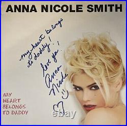 Anna Nicole Smith Signed Autographed MY HEART BELONGS TO DADDY VINYL 12