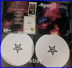 Anthrax Sound Of White Noise Vinyl Gatefold Album 2LP Signed Scott Ian JSA COA