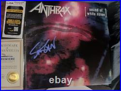 Anthrax Sound Of White Noise Vinyl Gatefold Album 2LP Signed Scott Ian JSA COA
