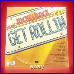 Autographed Nickelback SIGNED Vinyl Album Get Rolling LIMITED ORANGE VINYL Rare