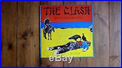 Autographed original vinyl Clash album, Give Em Enough Rope. With rare poster