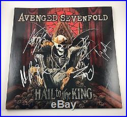 Avenged Sevenfold Signed Autographed Hail To The King Vinyl Album PROOF COA