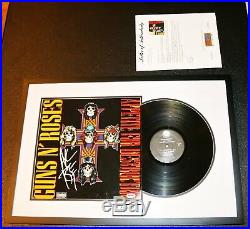 Axl Rose Signed Guns N Roses Appetite For Destruction Vinyl Album PSA JSA BSA
