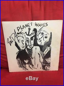 BOB DYLAN Planet Waves With The Band AUTOGRAPHED Signed Vinyl Record LP ALBUM