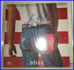 BORN IN THE USA Bruce Springsteen Signed LP Vinyl Record Album BAS BECKETT COA