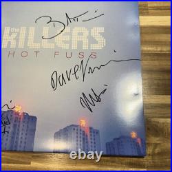 BRANDON FLOWERS THE KILLERS SIGNED HOT FUSS VINYL ALBUM Autograph Rock Not Cd