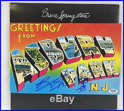 Bruce Springsteen Signed Greetings From Asbury Park'sketch' Vinyl Album Psa/dna