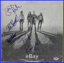 Bad Company (4) Kirke, Rodgers, Ralphs +1 Signed Album Cover With Vinyl PSA W06199