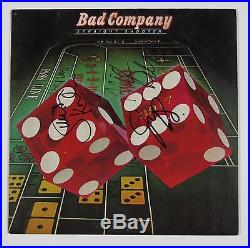 Bad Company Vintage Straight Shooter Signed Autograph Record Album JSA Vinyl