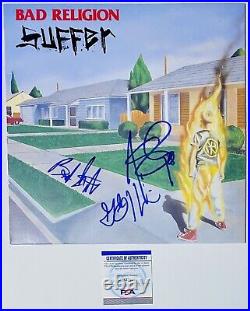 Bad Religion Signed Autographed Vinyl Suffer Album Graffin Gurewitz with PSA COA